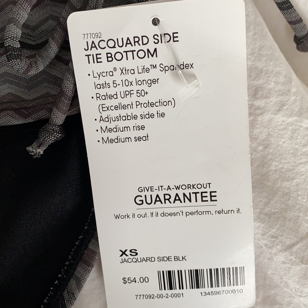 NWT Athleta Jacquard Blousy Tankini S top and XS Bottoms - Picture 4 of 10